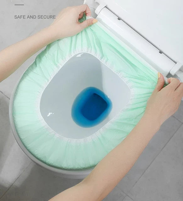 10 Pcs Disposable Waterproof Double-layer Portable Toilet Seat Cover