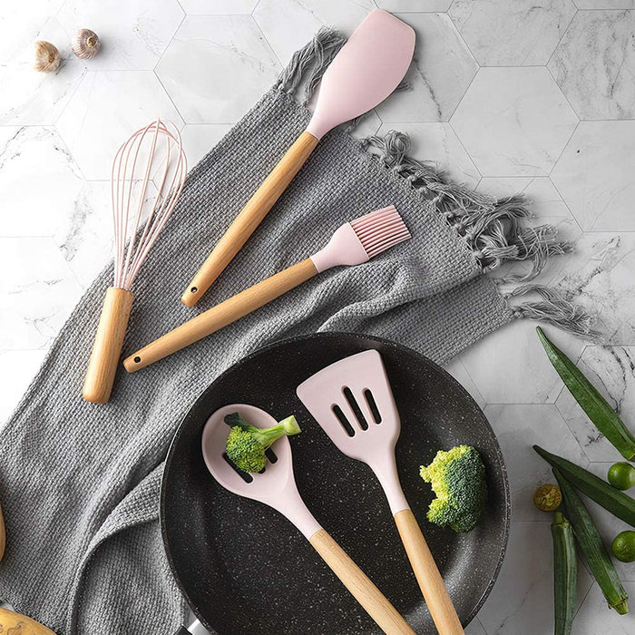 12 Pcs Non Stick Silicone Kitchen Utensils Cooking Tools Set
