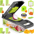 12in1 Multifunctional Kitchen Vegetable Slicer Dicer Adjustable Mandolin Chopper