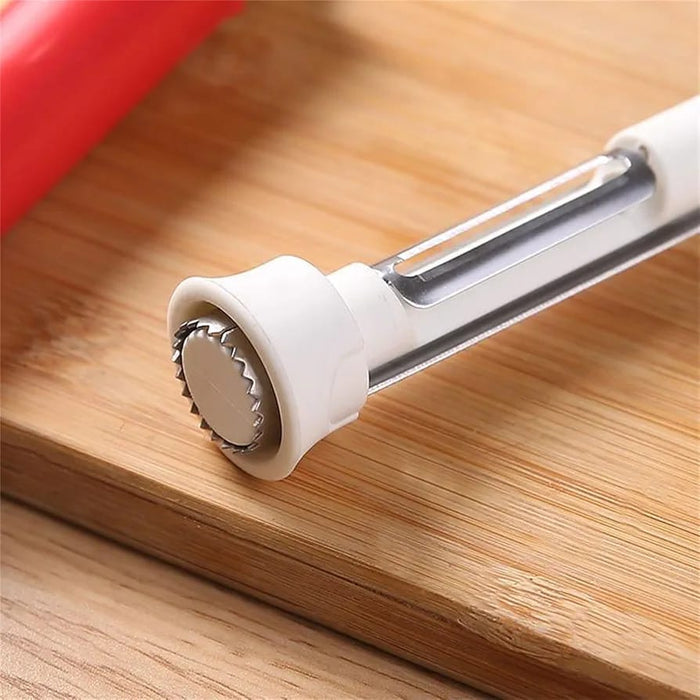 A 2 in 1 Fruit Peeler Corer.