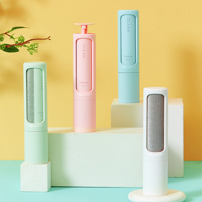 2-in-1 self-cleaning reusable pet hair remover brush
