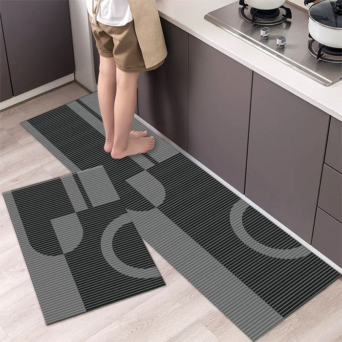 2 Pcs/Set Kitchen Floor Mat, Anti-Slip Super Absorbent Quick Dry Floor Mat