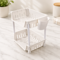 2-Tier Multifunctional Storage Rack in a Kitchen Countertop.