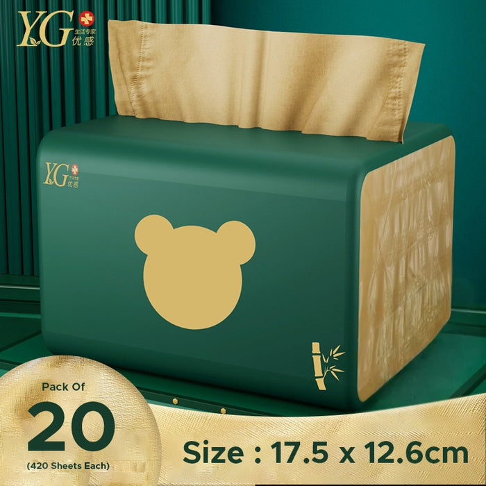 Bamboo Pulp Natural Tissue Paper.