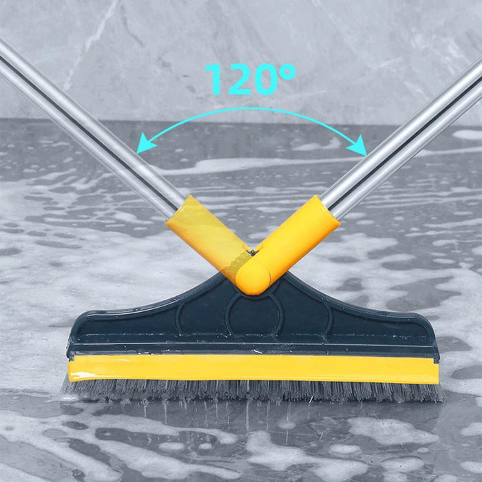 2in1 Floor Scrub Brush with Wiper
