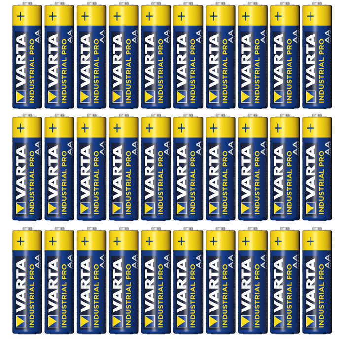 30x R-06 LR6 AA 1.5V alkaline battery Varta Industrial 4006