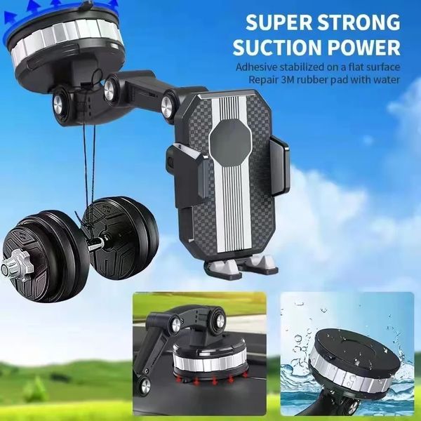 360° Rotating Super Adsorption Adjustable Magnetic Car Phone Holder with  super strong suction power