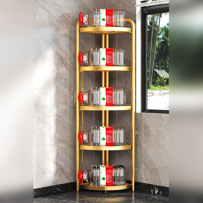 5-Tier Corner Storage Rack Bearing Weight.