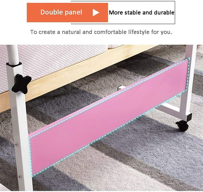 Image displaying the closeup of Adjustable Movable Laptop Table