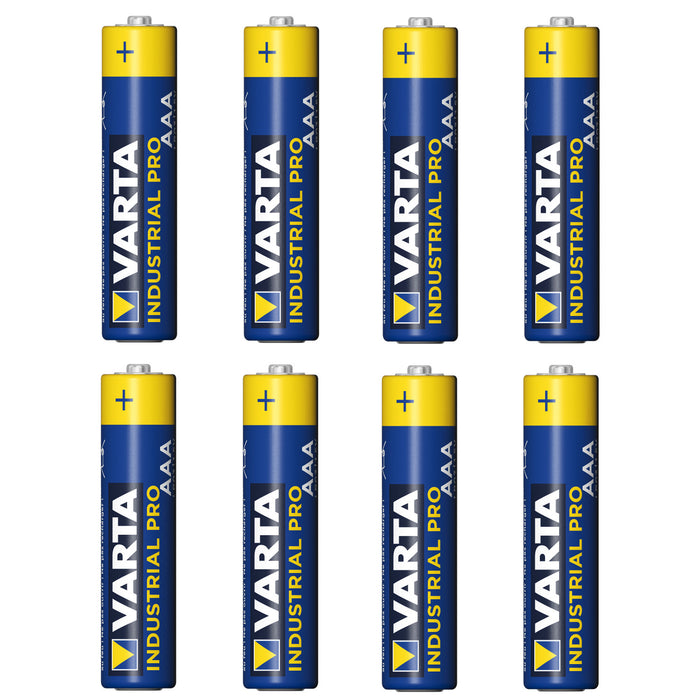 8x R-03 LR03 AAA alkaline battery Varta Industrial 4003