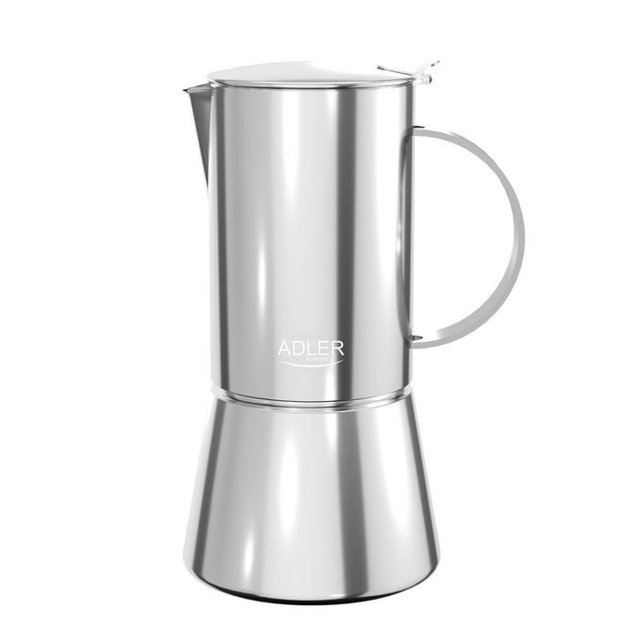 Adler coffee maker, espresso coffee maker, capacity 620 ml, silver steel color, AD 4417