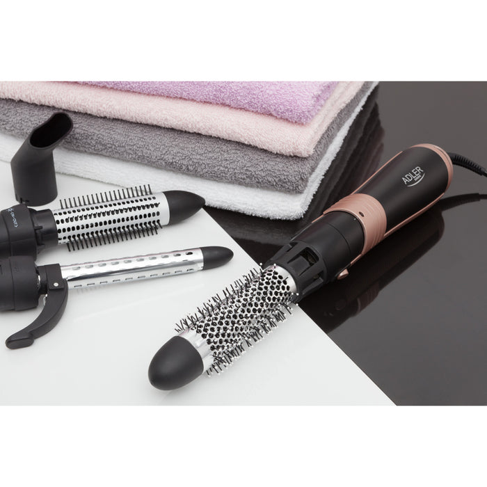 Adler curling-drying iron, multifunctional, 6 attachments, 2 temperature settings, 1000W, AD 2022