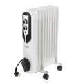 Adler oil heater, 9 ribs, power 2000W, 3 heating levels, white, AD 7816