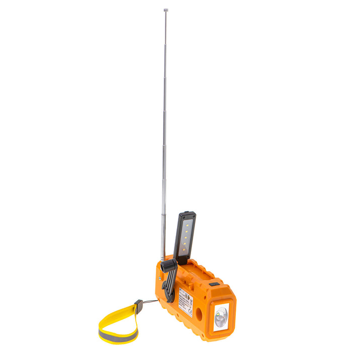 Adler solar radio, 1200 mAh battery, flashlight, hand crank, AD 1197