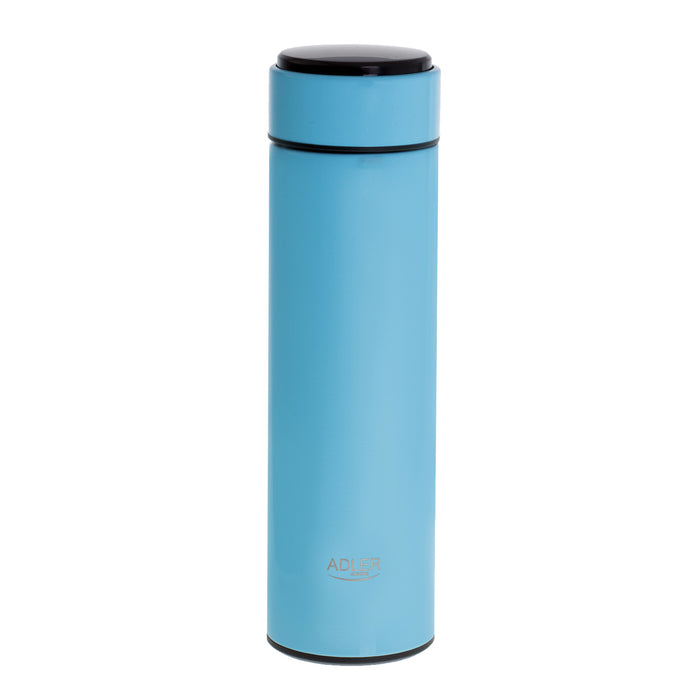 Adler thermos flask, LED touch display, capacity 473 ml, blue, AD 4506