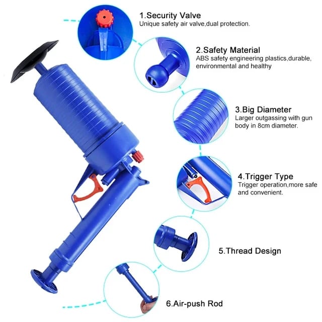 Parts Of Air Drain Blaster.