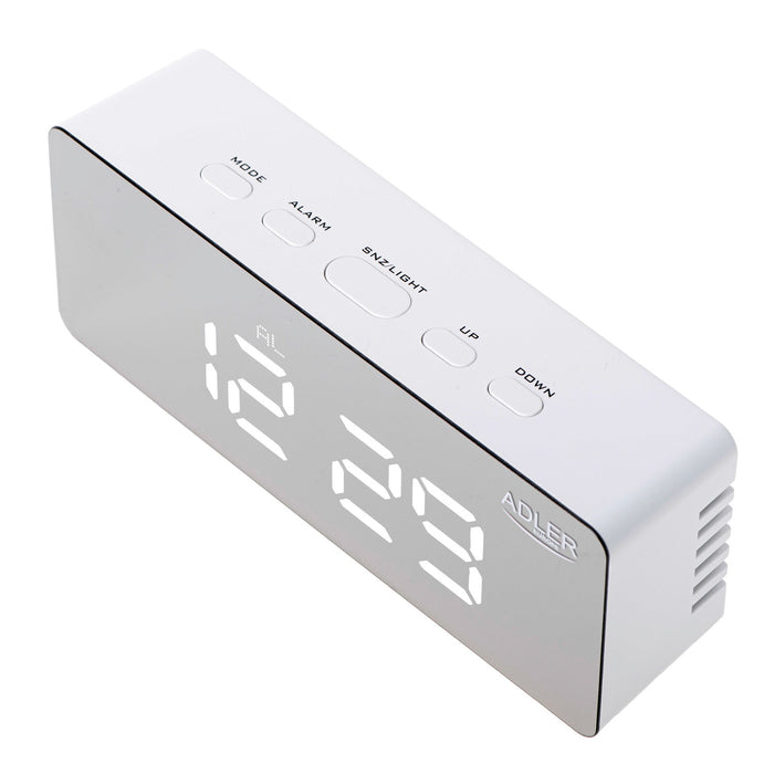 Alarm clock with LED display and thermometer Adler AD 1189 W