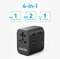 Anker 312 Outlet Extender Travel Adapter  A9212K11 with various port types