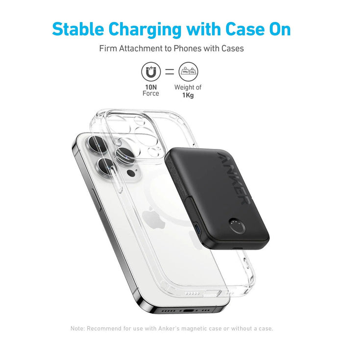Anker MagGo 322 Power Bank Along with Mobile Phone.