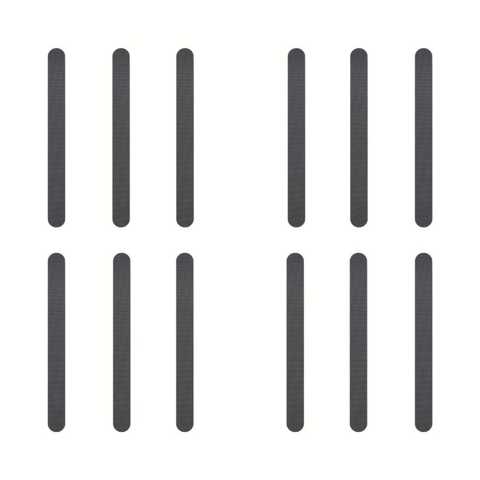 Grey anti-slip grip strips to prevent falls and slips