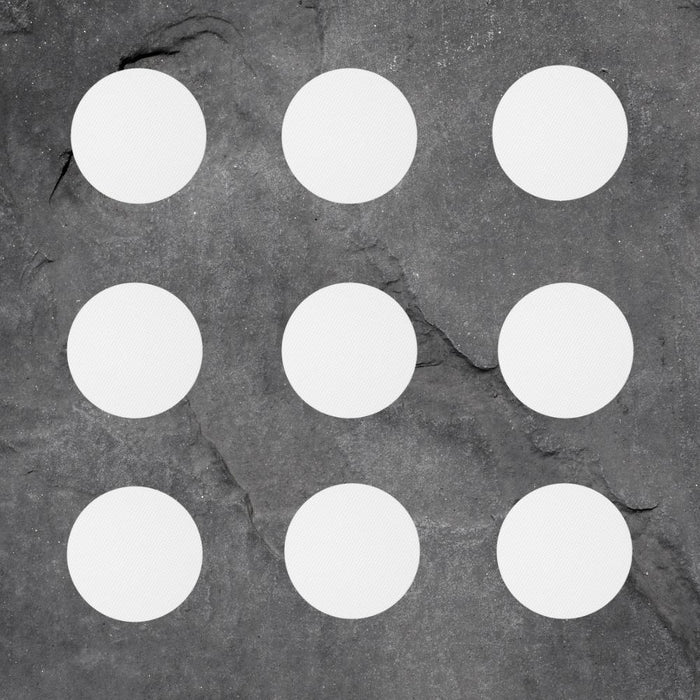 White round anti-slip grips to prevent falls