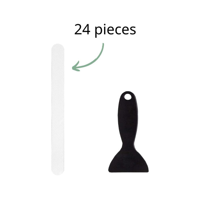 24-pack of white anti-slip grip strips from Vinyl Home