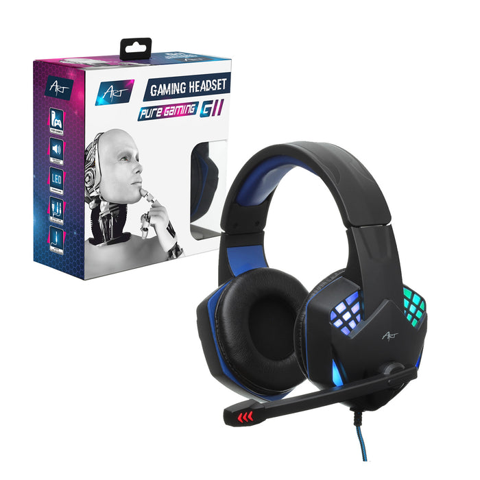 ART gaming headphones, with microphone, LED backlight, G11