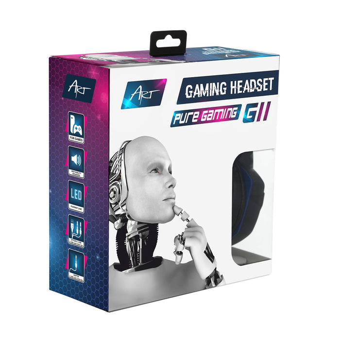 ART gaming headphones, with microphone, LED backlight, G11