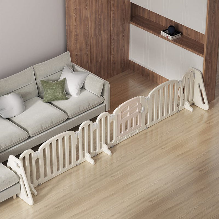 A Baby Guard Safety Gate Setup in Living Room.