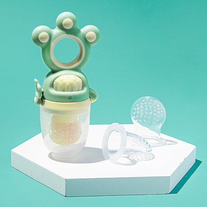 Showcasing Green color Baby Fruit Feeder