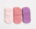 Ciara ankle socks: three ankle socks in powder pink, rose and lavender. Squid Socks, the brand seen on Shark Tank.