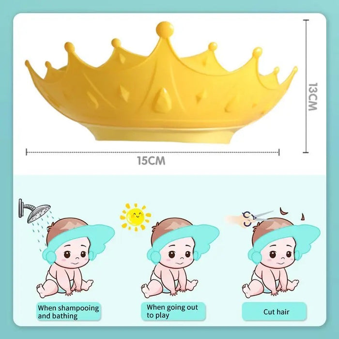Baby Shampoo Cap with its size