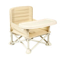 Baby & Toddler Portable Folding Travel & Activity Chair With Tray - Beige Color
