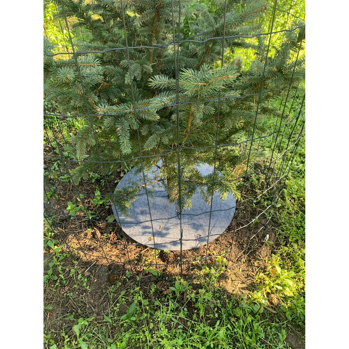 Bertoni anti-weed disc set for garden use, 3 pieces, 60 cm, gray