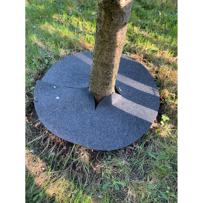 Bertoni anti-weed disc set for garden use, 3 pieces, 60 cm, gray