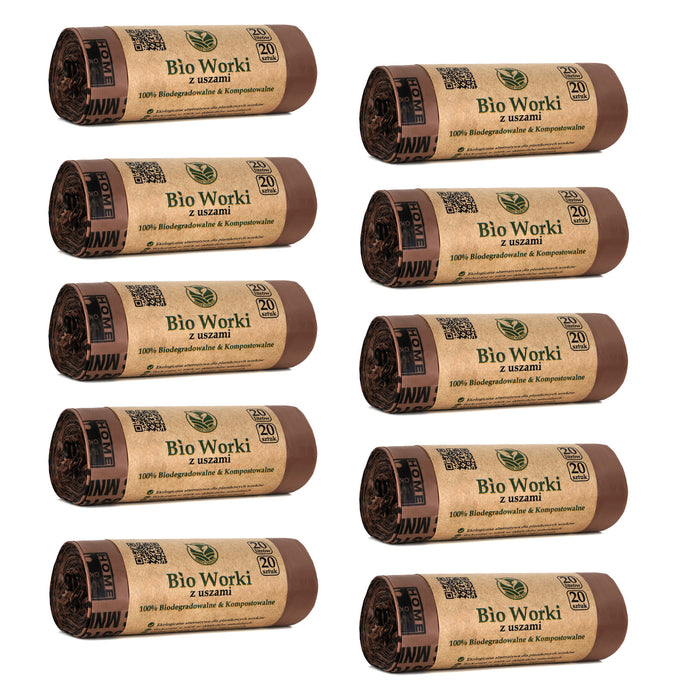 BIO compostable biodegradable bags 20 liters 10x20 pieces