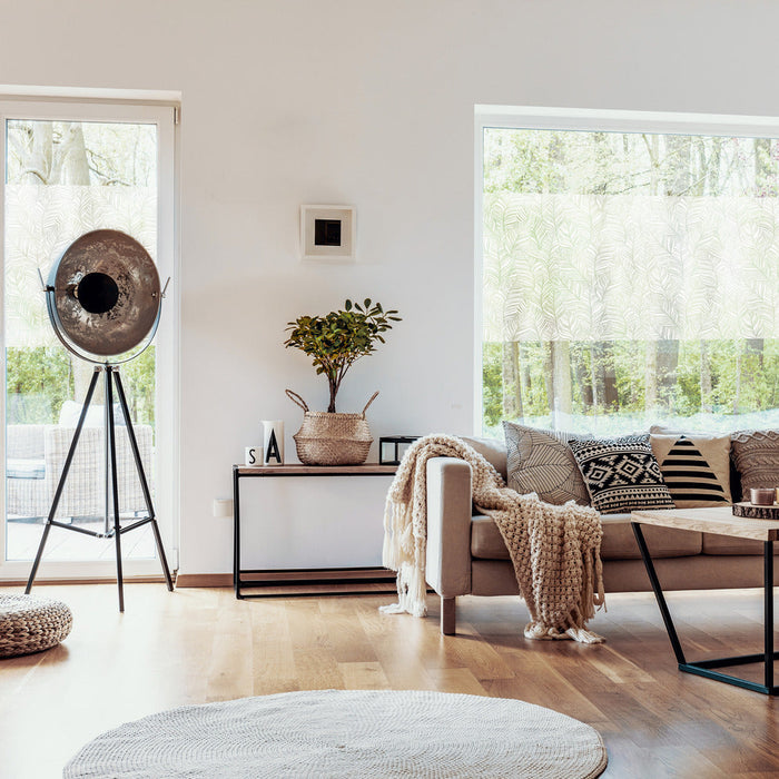 Blado static cling window film in living room