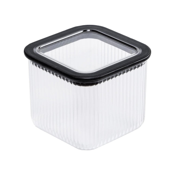 Branq kitchen container, for food, 0.7 l, transparent with black seal, Neroli