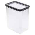 Branq kitchen container, for food, 2.33 l, transparent with black seal, Neroli