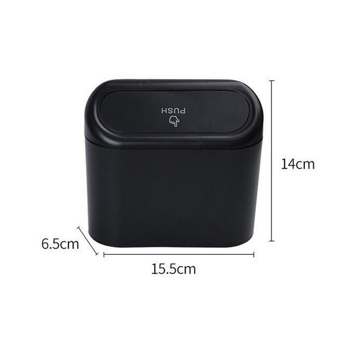 Car Trash Bin with Lid - Hanging Vehicle Garbage Storage Box