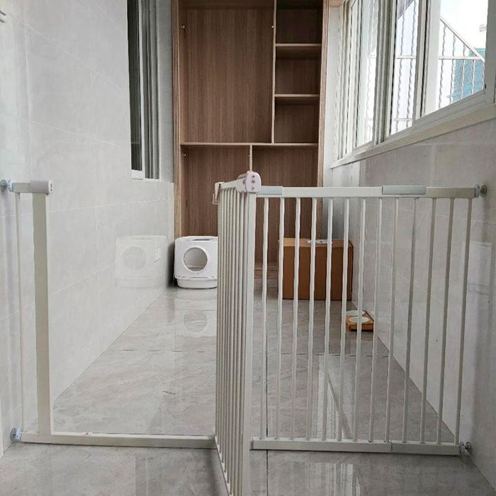 Displaying Children Safety Gate which is installed in a closed balcony