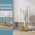 Classic Minimalist Modern Metal Clothing Stand Wardrobe Garment Storage Rack with Wheel with its size