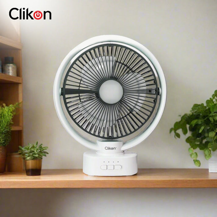 Clikon Rechargeable LED Table Fan.