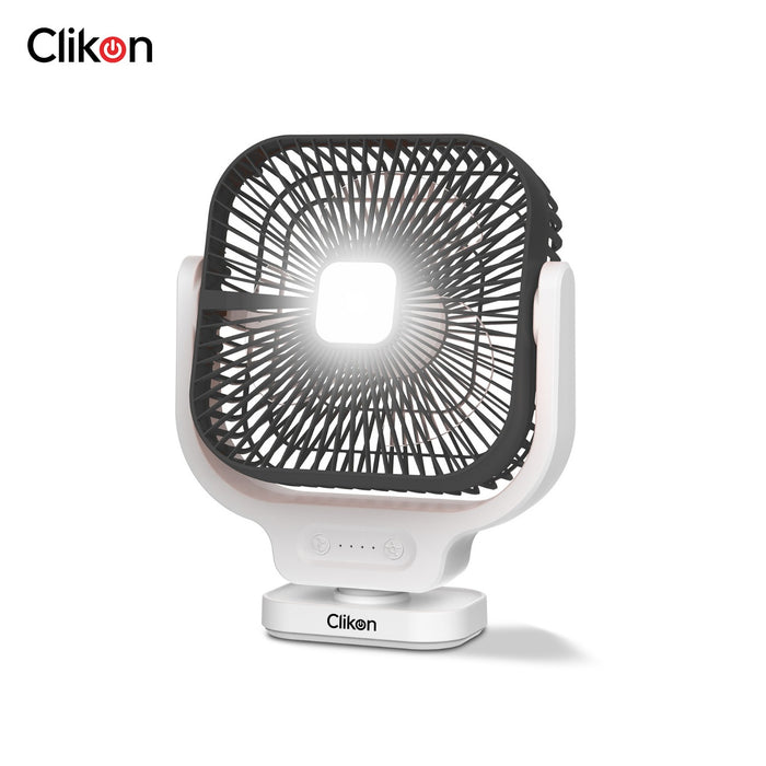Clikon Wall Mounted Rechargeable LED Fan.