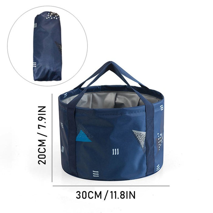 Collapsible Bucket Multi-Use Portable Basin for Soaking Feet Travelling Camping Picnic Indoor Outdoor