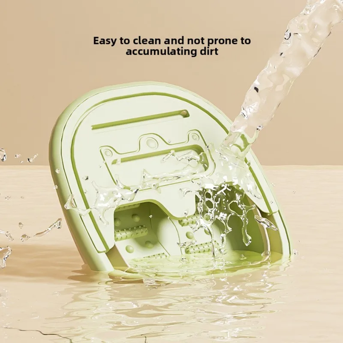 Pouring Water on to Collapsible Foot Spa Basi.