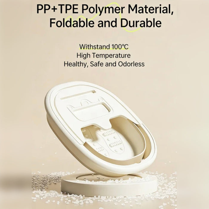 Material Details of Collapsible Foot Spa Basin.