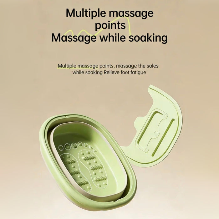 Design Details of Collapsible Foot Spa Basin.