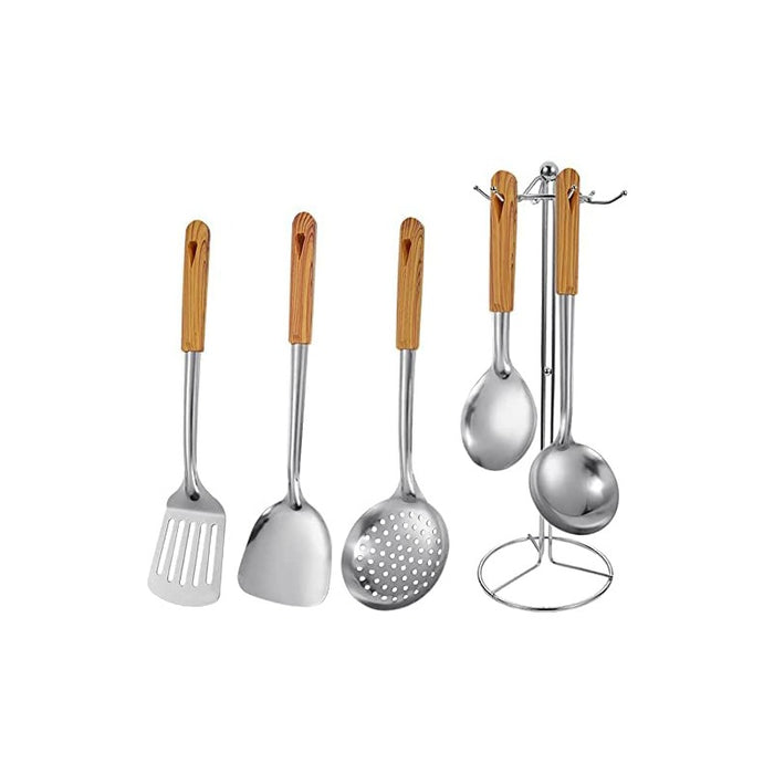 Cooking Spoon Serving Tools with Stand.