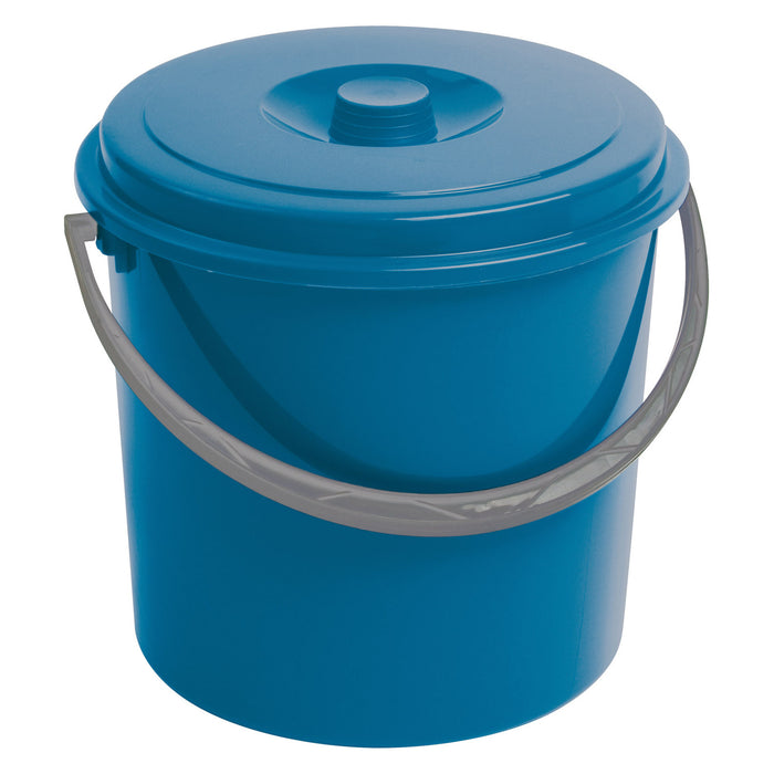 Curver bucket, with lid, comfortable handle, 10L, blue, 235232
